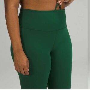 Like New Lululemon Wunder Train High-Rise Leggings Everglade Green Size 4